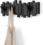 Wandkapstok met 5 inklapbare haken | GRATI SLEVERING