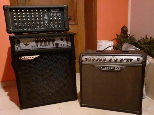 2x Versterker 1x Mixer (LOT), Muziek en Instrumenten, Versterkers | Bas en Gitaar, Gebruikt, Ophalen