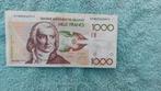 Billet 1000 francs belge  André Ernesto modeste gretry, Ophalen of Verzenden