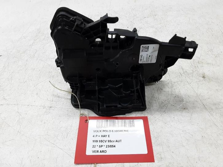 PORTIERSLOT RECHTS ACHTER Polo VI (AW1) (10A839016), Auto-onderdelen, Carrosserie, Volkswagen, Achter, Rechts, Gebruikt