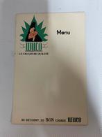 Menu kaart unico sigaren, Verzamelen, Merken en Reclamevoorwerpen, Ophalen of Verzenden