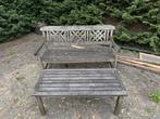 Ascot tuinbank en tafel. Op te knappen, Tuin en Terras, Tuinbanken, Ophalen, Gebruikt, Teakhout