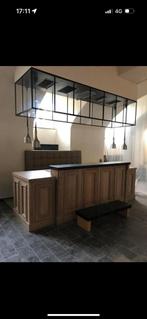 Bar van eikenhout en blauwe arduin, Ophalen
