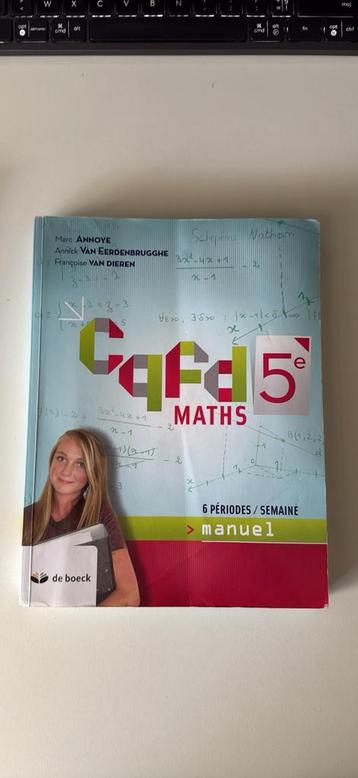 Math Manuel Cqfd maths 5e - 6 périodes, Livres, Enlèvement ou Envoi, Comme neuf