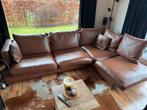 Camerich lederen sofa met losse kussens, Huis en Inrichting, Ophalen, Gebruikt, Leer