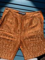 Zijden broek in warm oranje - XS - Nieuw, Ophalen, Oranje