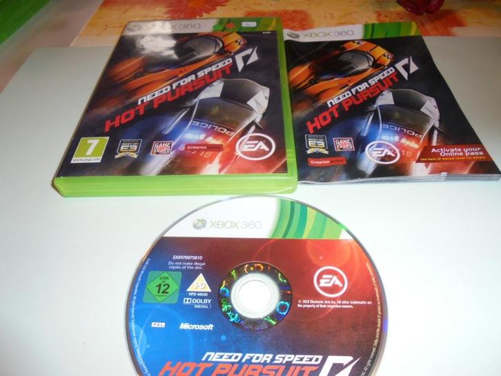 Xbox 360 Need for speed Hot pursuit (orig-compleet), Games en Spelcomputers, Games | Xbox 360, Gebruikt, Racen en Vliegen, 1 speler