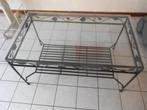 table de salon vitre biseautée long 1 m larg 60 cm haut 46 c, Enlèvement ou Envoi, Neuf