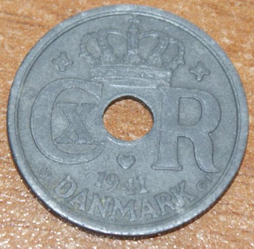 DENEMARKEN 25 ore 1941 CHRISTIAAN X KM#823.2a EXTRA FINE, Postzegels en Munten, Munten | Europa | Niet-Euromunten, Losse munt