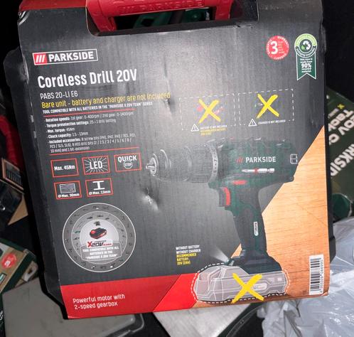Parkside Accuboormachine 20V - Nieuw, Doe-het-zelf en Bouw, Gereedschap | Boormachines, Nieuw, Ophalen
