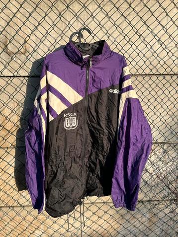 Voetbal regenjas RSC Anderlecht maat XL Adidas 