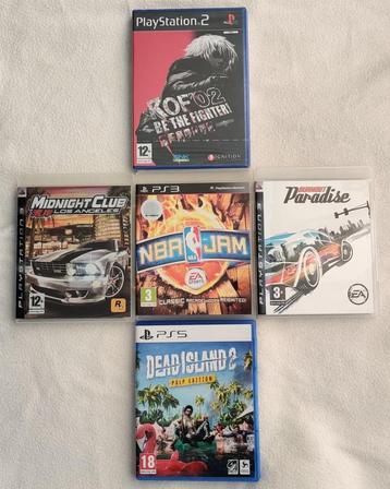 Jeux PS2 PS3 PS5 beschikbaar voor biedingen
