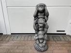 3 Apen, Horen, Zien en Zwijgen . Hoogte 66cm, Ophalen, Nieuw, Beton, Dierenbeeld