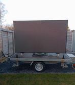 aanhangwagen met mast op en evt. led scherm op, Ophalen, Gebruikt