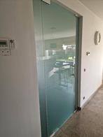 mat glas, pivoterende deur, Doe-het-zelf en Bouw, Deuren en Vliegenramen, Ophalen, Gebruikt, Binnendeur, Glas