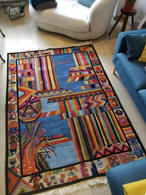 Handgeknoopt wollen tapijt (Nepal) - Nini Ferrucci Yssima, Antiek en Kunst, Antiek | Tapijten, Tafelkleden en Textiel, Ophalen