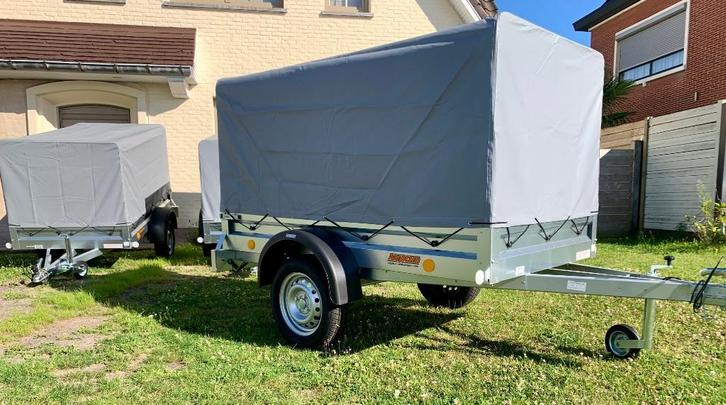 Aanhangwagen met zeil nieuw, Auto diversen, Aanhangers en Bagagewagens, Nieuw, Ophalen