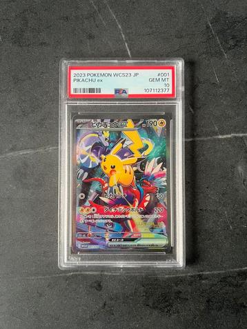 Pikachu ex 2023 world championships PSA10 beschikbaar voor biedingen
