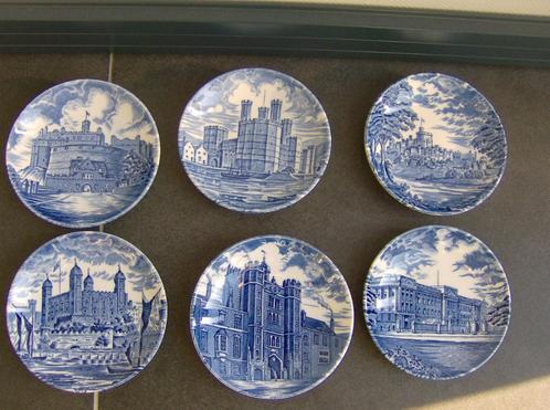 6 x  Royal Homes / Britain Enoch Wedgwood Tunstall LTD, Antiek en Kunst, Antiek | Wandborden en Tegels, Ophalen