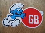 Vintage Sticker GB Smurfen Peyo Dupuis, Verzamelen, Stripfiguren, Ophalen of Verzenden, Smurfen, Nieuw, Plaatje, Poster of Sticker