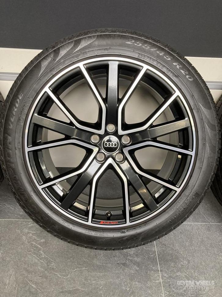 20” originele Audi Q5 / SQ5 velgen + zomerbanden 5x112   80A, Auto-onderdelen, Banden en Velgen, Banden en Velgen, Zomerbanden