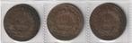 10 Centimes 1881,1896,1897 - 3ème République FRANCE, Postzegels en Munten, Ophalen of Verzenden, Frankrijk, Losse munt