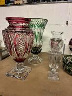 Lot kristal vazen VSL !  13 stuks, Antiek en Kunst, Antiek | Vazen, Ophalen