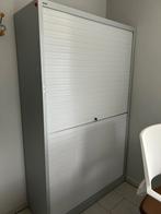 Bureaukast Q BIC grijs metaal met rolluik, Huis en Inrichting, Ophalen, 100 tot 150 cm, Zo goed als nieuw, Metaal