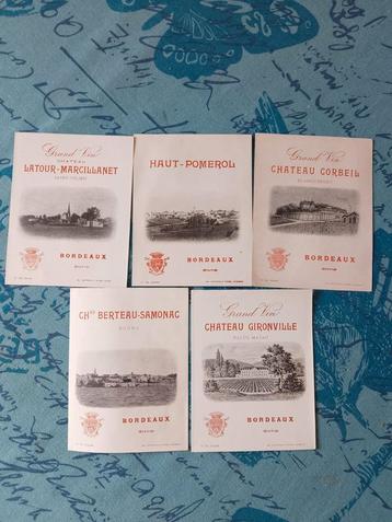 Anciennes étiquettes de vin Westerwald frères, Bordeaux, Enlèvement ou Envoi, Comme neuf