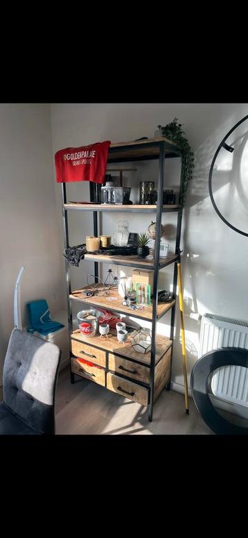 Mangohouten kast (Leenbakker Kyan)(190x80x40) beschikbaar voor biedingen