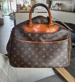 Louis Vuitton vintage deauville handtas, Ophalen of Verzenden, Gebruikt, Bruin
