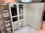 Stijlvolle hoekkleerkast met veel opbergruimte, Huis en Inrichting, Kasten | Kleerkasten, Ophalen, Zo goed als nieuw, Glas
