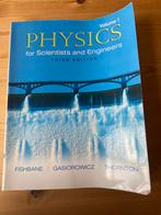 Physics for Scientists and Engineers, Volume I , third editi, Boeken, Studieboeken en Cursussen, Gelezen, Hoger Onderwijs, Fishbane , Gasiorowicz , Thornton