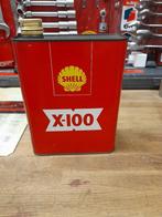 oude lege oliekan huls x-100 rood, Verzenden, Gebruikt, Overige typen