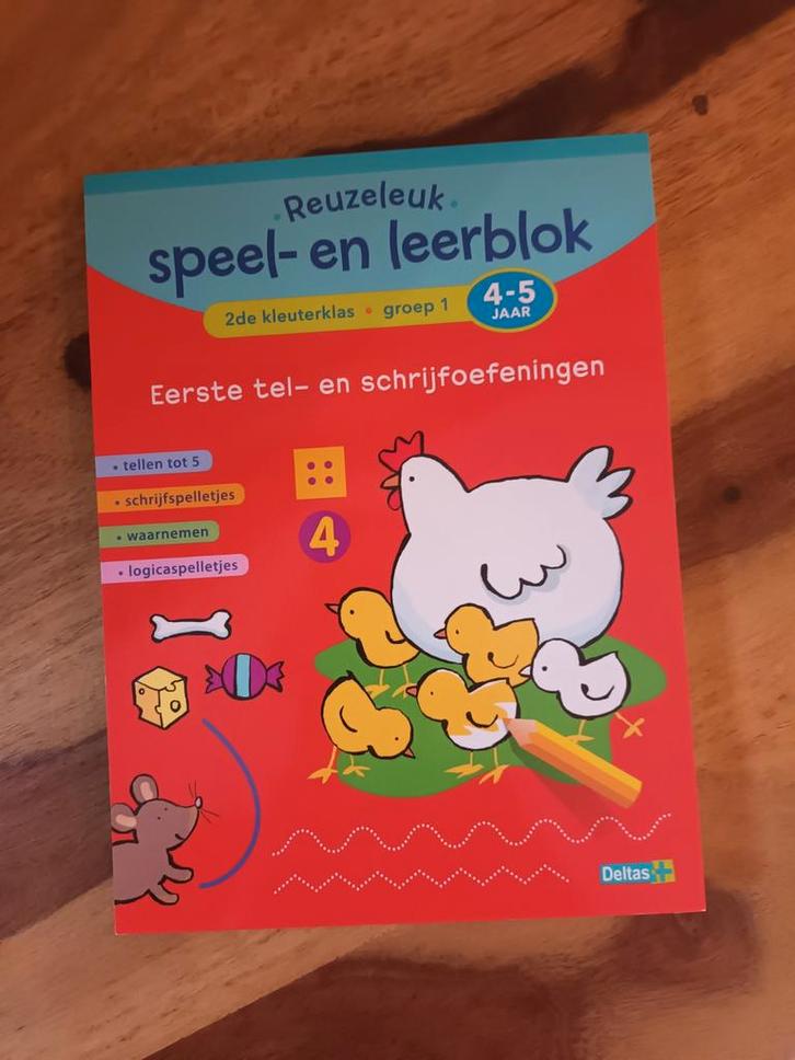 Eerste tel- en schrijfoefeningen; 2de kleuterklas; Groep 1, Boeken, Kinderboeken | Jeugd | onder 10 jaar, Ophalen of Verzenden