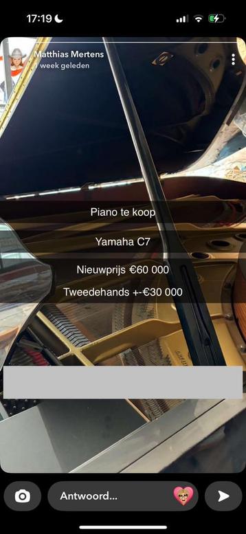 yamaha C7, Musique & Instruments, Pianos, Enlèvement, Comme neuf