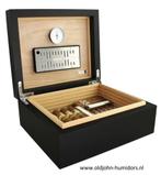 HUMIDOR ADORINI TORINO MEDIUM DELUXE - 75 SIGAREN       h135, Verzenden, Nieuw, Tabaksdoos of Verpakking