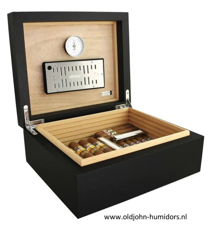 HUMIDOR ADORINI TORINO MEDIUM DELUXE - 75 SIGAREN       h135, Verzamelen, Rookartikelen, Aanstekers en Luciferdoosjes, Nieuw, Tabaksdoos of Verpakking