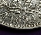 België 5 frank zilver Leopold I 1850 - afwijkende 5, Postzegels en Munten, Zilver, Ophalen of Verzenden, Losse munt, Zilver