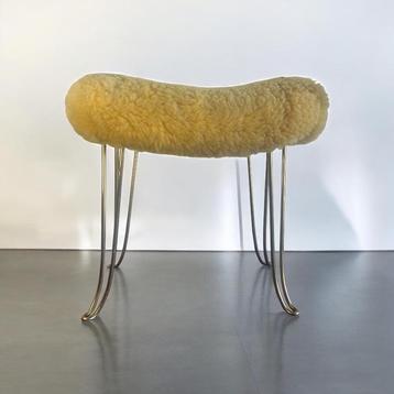 Tabouret/poufs/repose-pieds vintage des années 50, Enlèvement ou Envoi