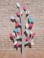 houten wandkapstok met blad en vogelmotief, Enlèvement, Comme neuf, Portemanteau