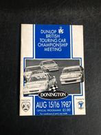 programma 1987 Touring Car Donington Austin Rover, Verzamelen, Ophalen of Verzenden