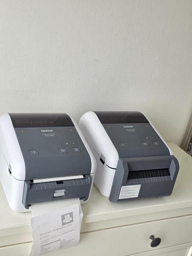 2x Brother TD-4210D – Directe Thermische Labelprinters, Computers en Software, Labelprinters, Zo goed als nieuw, Ophalen