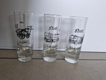 shotglaasjes / borrelglaasjes Niel €5 per stuk beschikbaar voor biedingen