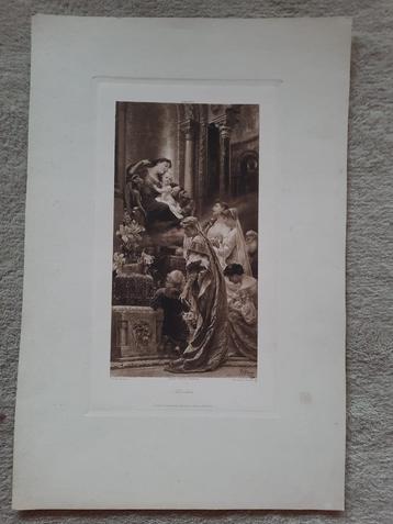 Mooie gravures van o.a. Schram, Burne-Jones, Mayer beschikbaar voor biedingen