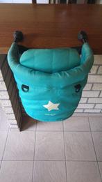 blauw hangzakje met veiligheidsriempjes, Ophalen, Gebruikt