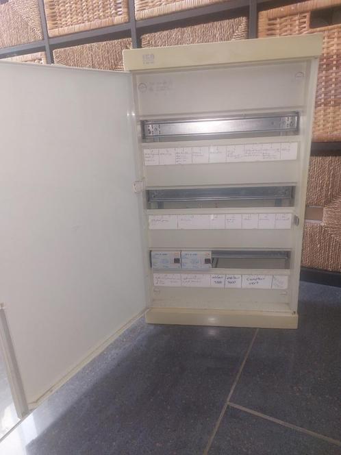 Coffret électrique 3 rangées +2 différentiels Fix-o-rail 150, Doe-het-zelf en Bouw, Elektriciteit en Kabels, Gebruikt, Ophalen of Verzenden