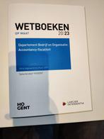 Wetboeken op maat - 20/23 - Accountancy Fiscaliteit, Ophalen, Overige vakken, Diverse auteurs, Zo goed als nieuw
