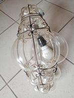 antiek art deco, Huis en Inrichting, Lampen | Kroonluchters, Ophalen, Gebruikt, Glas, Art deco