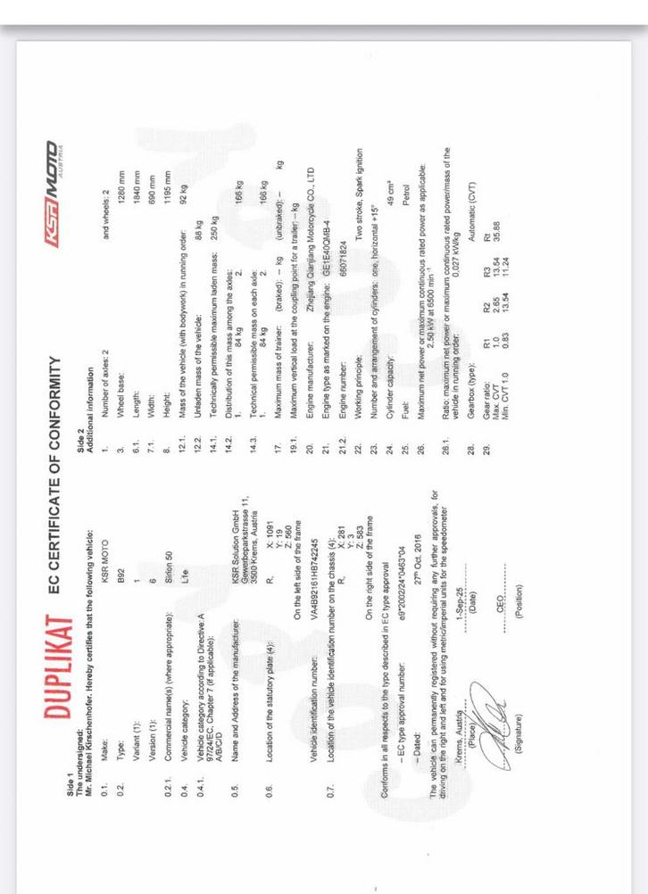 Scooter classe a ( 2temps), Fietsen en Brommers, Snorfietsen en Snorscooters, Zo goed als nieuw, Overige merken, Ophalen